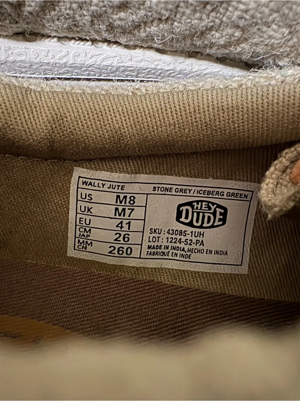 Hey Dude Beige Canvas Boat Shoes - Lightweight Slip-On